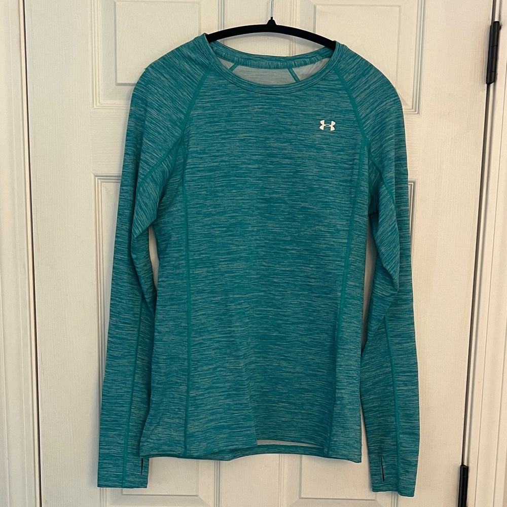 Under Armour Teal Long Sleeve Performance Top